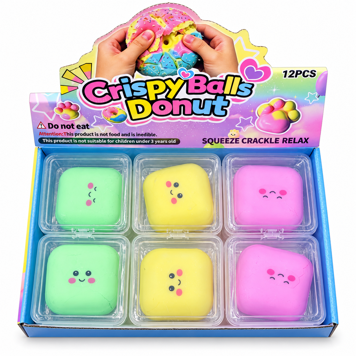 Crispy Cube Squishy – Bunter Knisterspass 😊💖