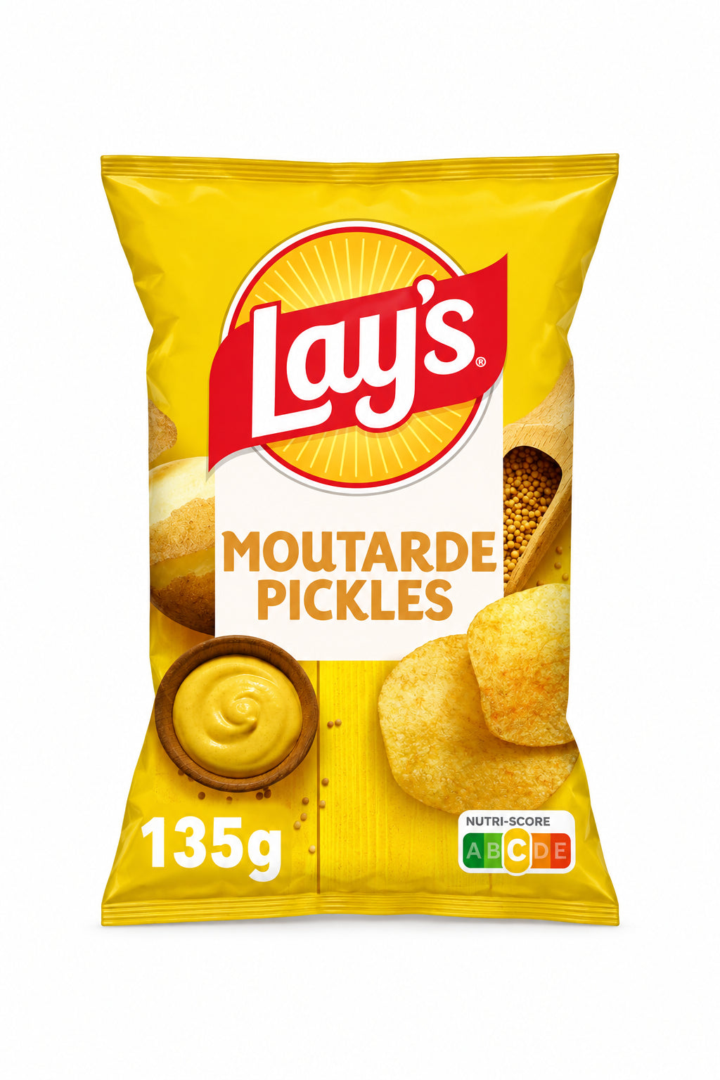 Lay's Moutarde Pickles Chips – 135g 🥔