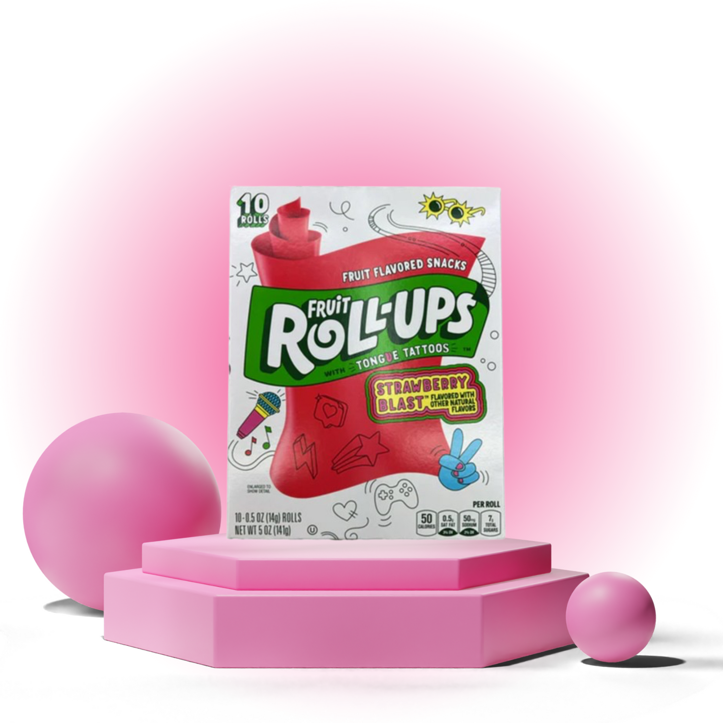 Fruit Roll-Ups Rot/Blau Blast 10-Pack (141g)