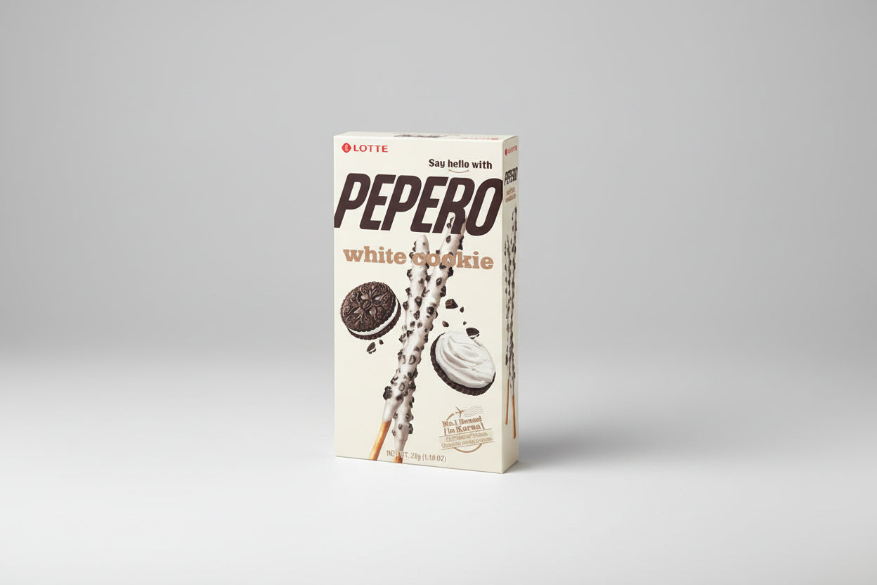 Pepero Biscuit – White Cookie – 37 g