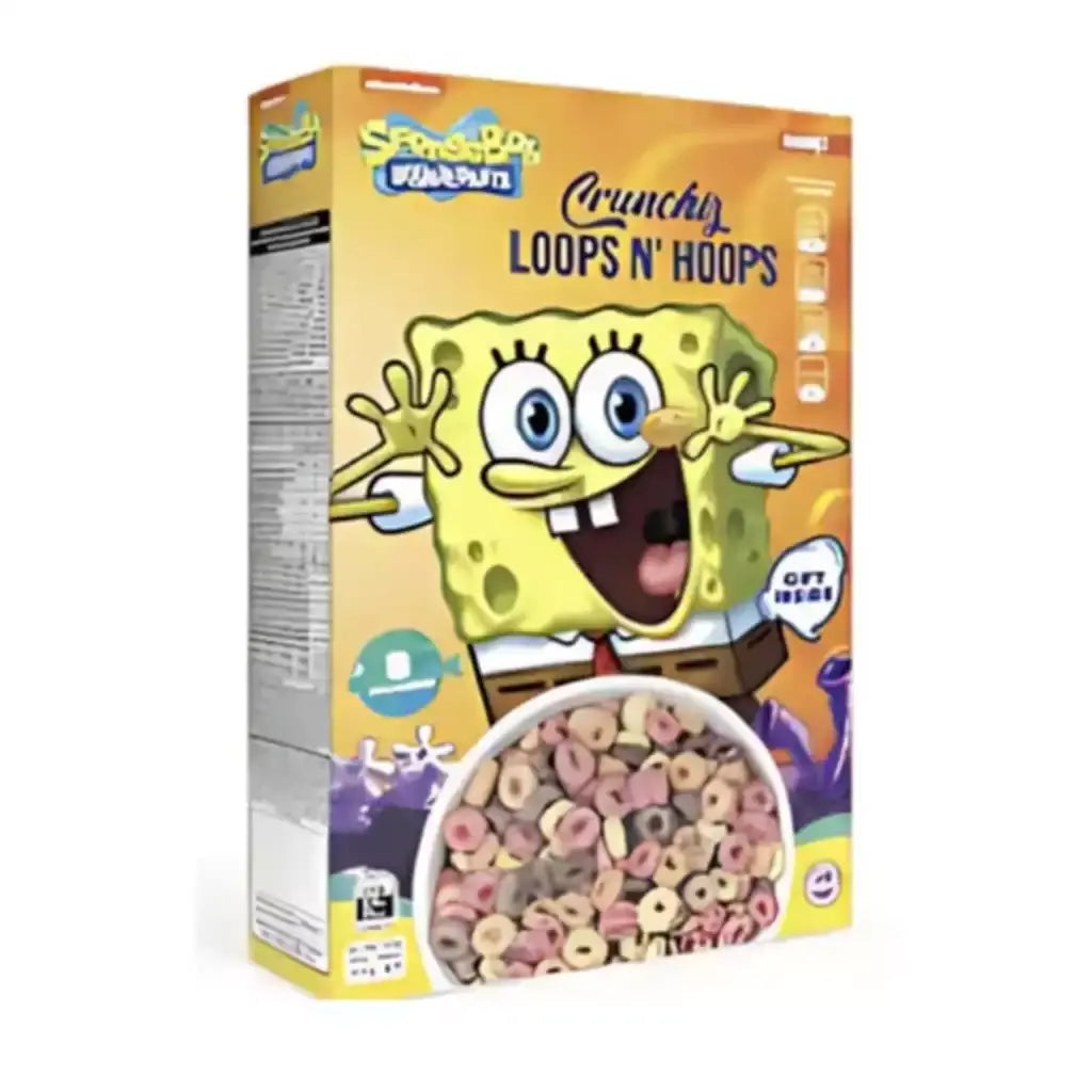 SpongeBob Crunchiz Loops N' Hoops 375g