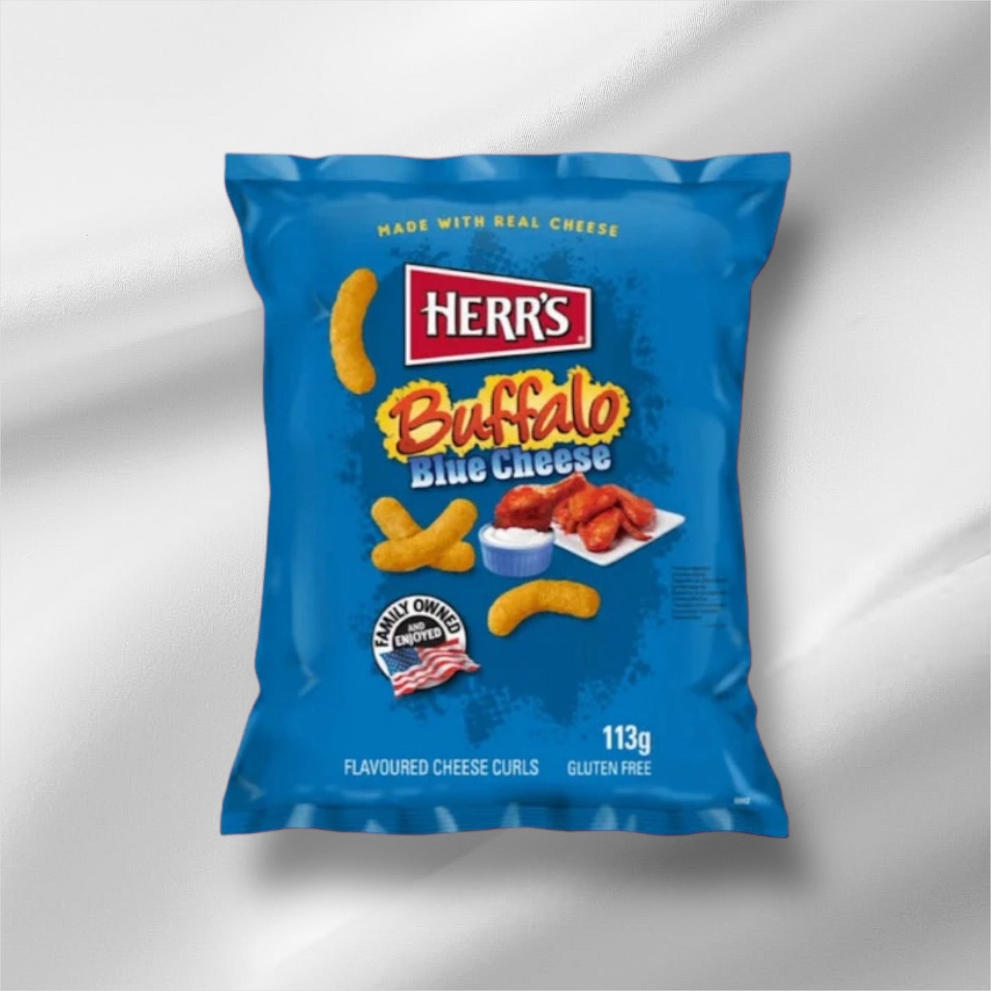 Herr’s Buffalo Blue Cheese Curls 113g
