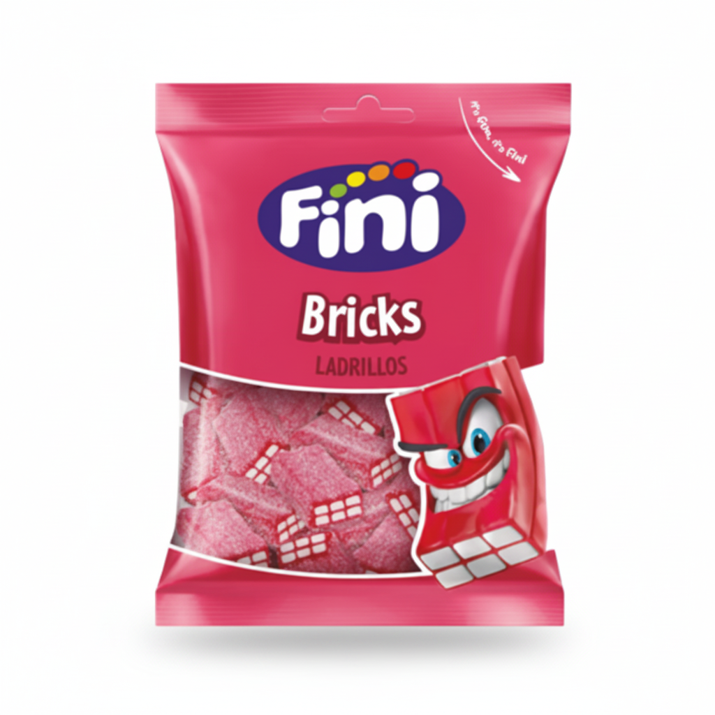 Fini Fizz Strawberry Bricks – 90g 🍓