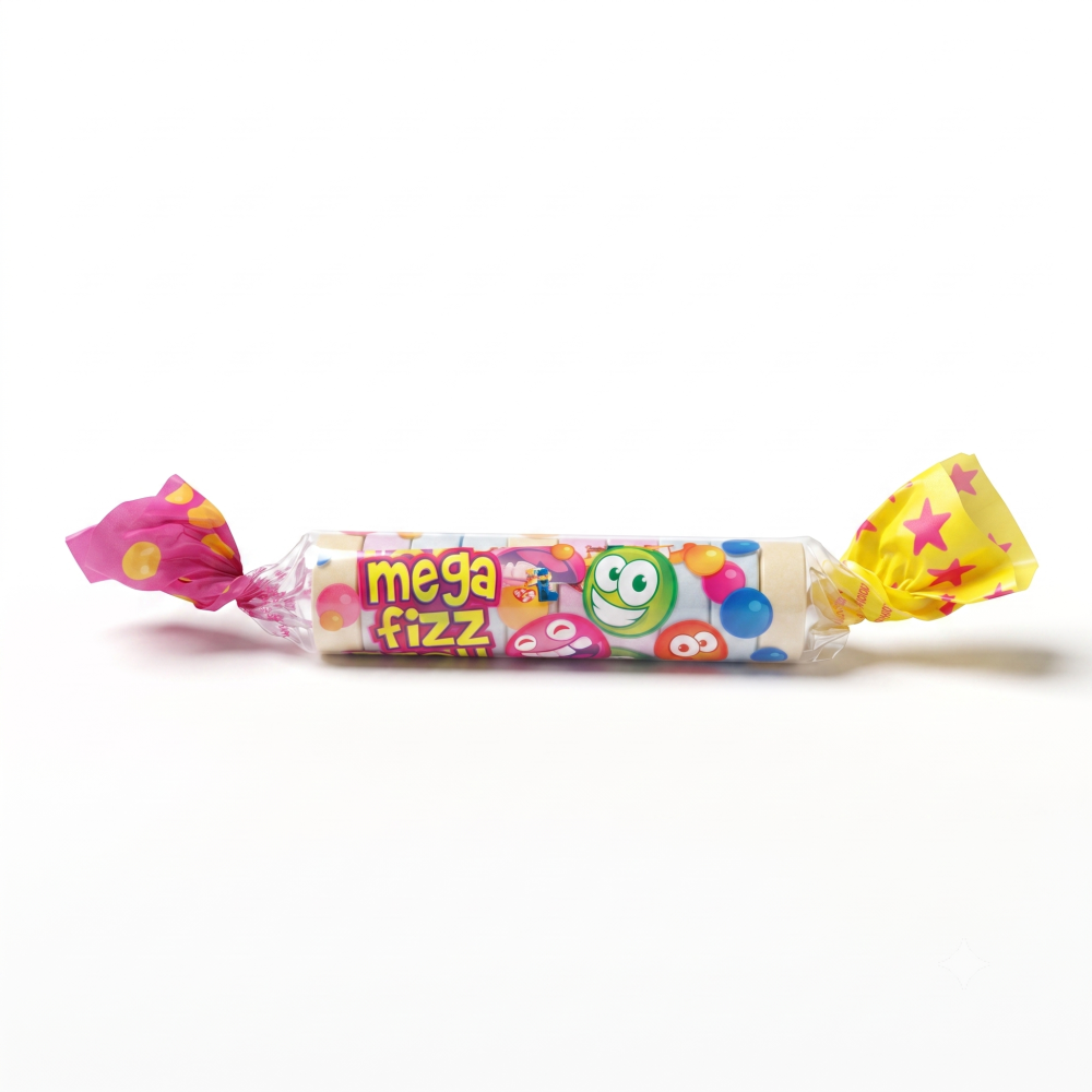 Mega Fizz Roll – Komprimierte Bonbons 🍬⚡