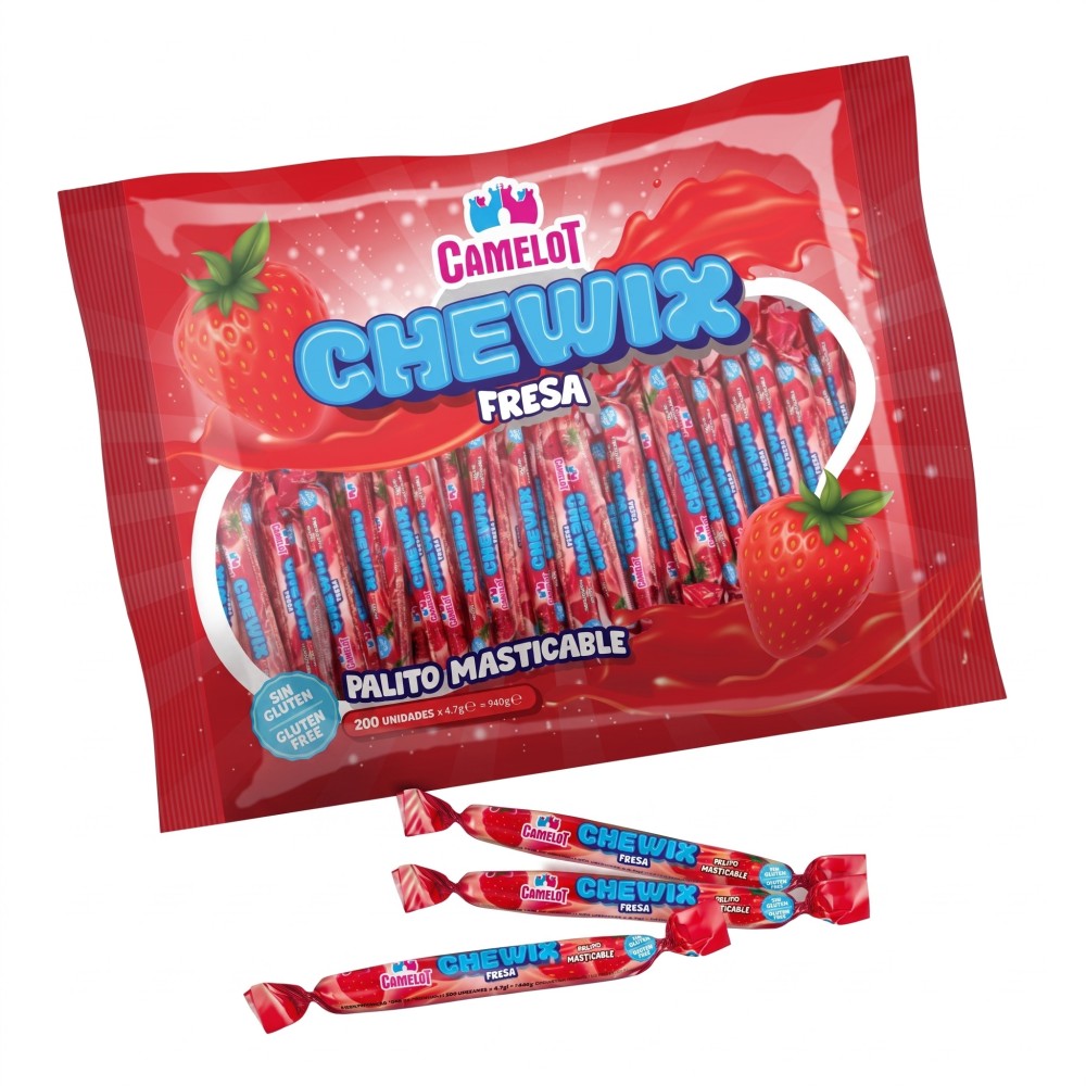 Chewix Kausnacks mit Erdbeergeschmack – 1 Stück 🍓