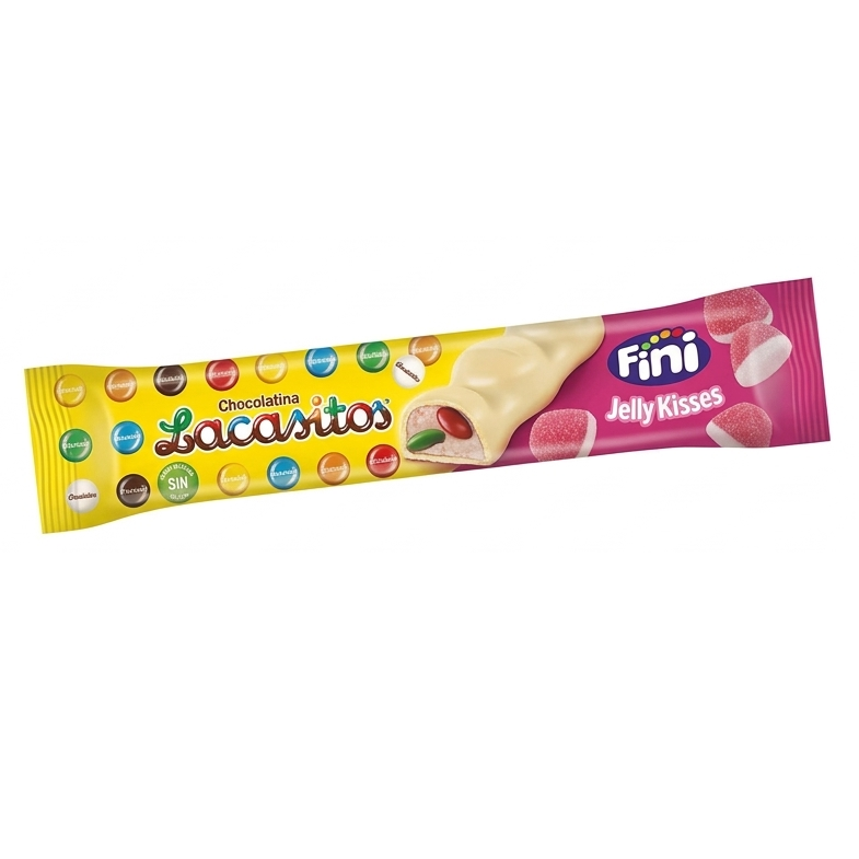 Lacasitos Schokoladentäfelchen mit Erdbeer-Sahne-Füllung – 21 g