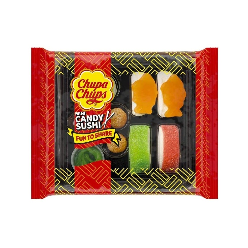 Chupa Chups Mini Candy Sushi 100 g – Fruchtgummi-Sushi in origineller Geschenkbox