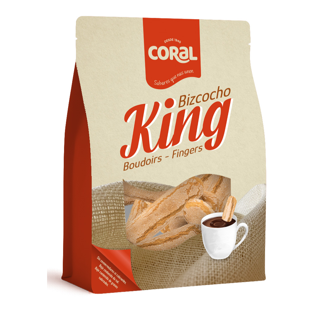 Coral Königliche Biskuitstäbchen – Knuspriges Biskuitgebäck, 200 g