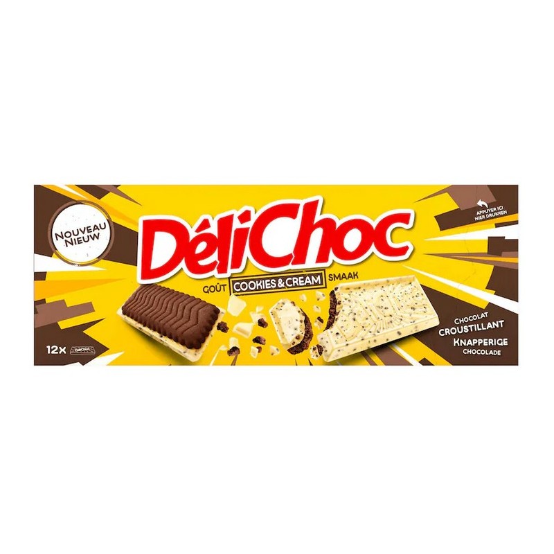 Delacre Délichoc Cookies Cream – 150g 🍪🍫