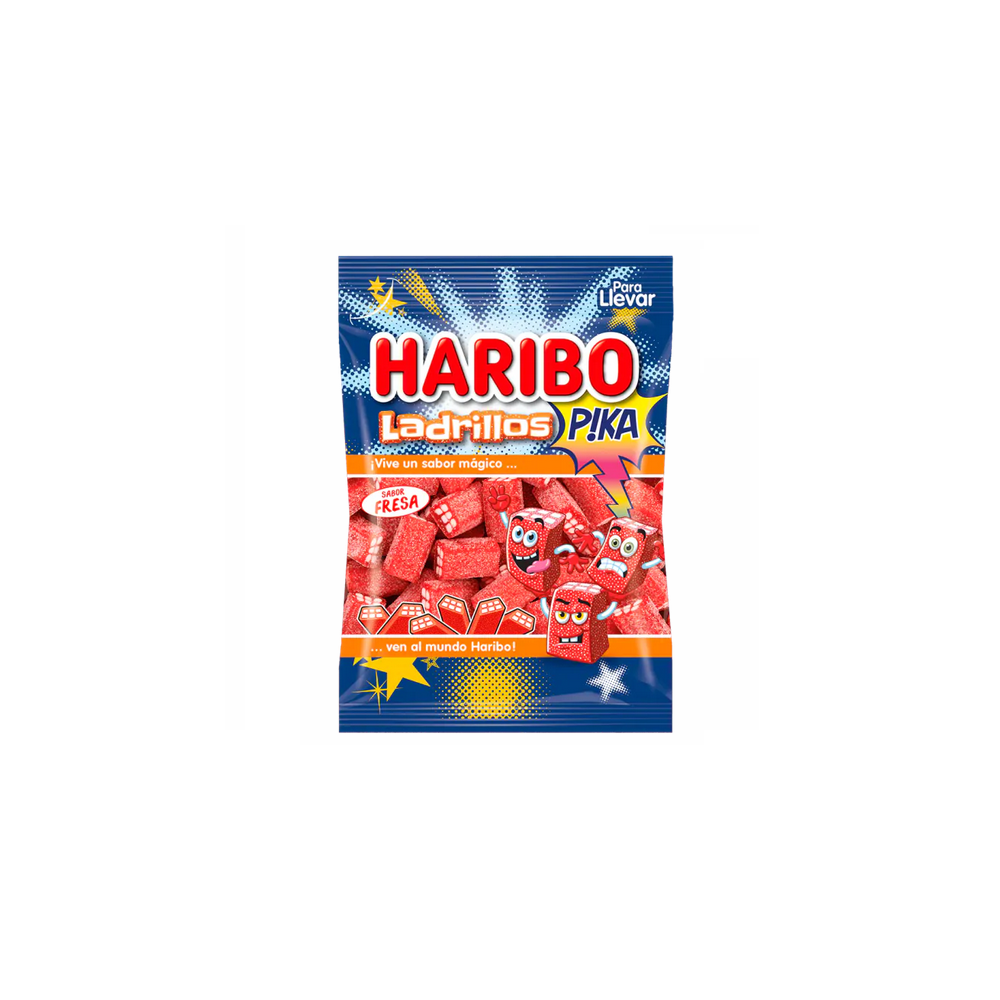 Haribo Erdbeer-Ladrillos sauer – 100 g 🍓🌶️