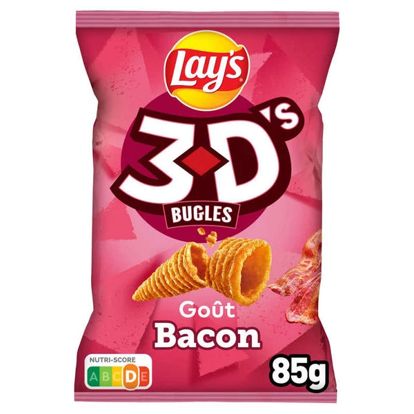 Lay’s 3D’s Bugles mit Bacon-Geschmack – 85g 🌽