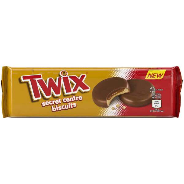 Twix Kekse mit Karamellkern und Milchschokolade – 132g 🍪🍫