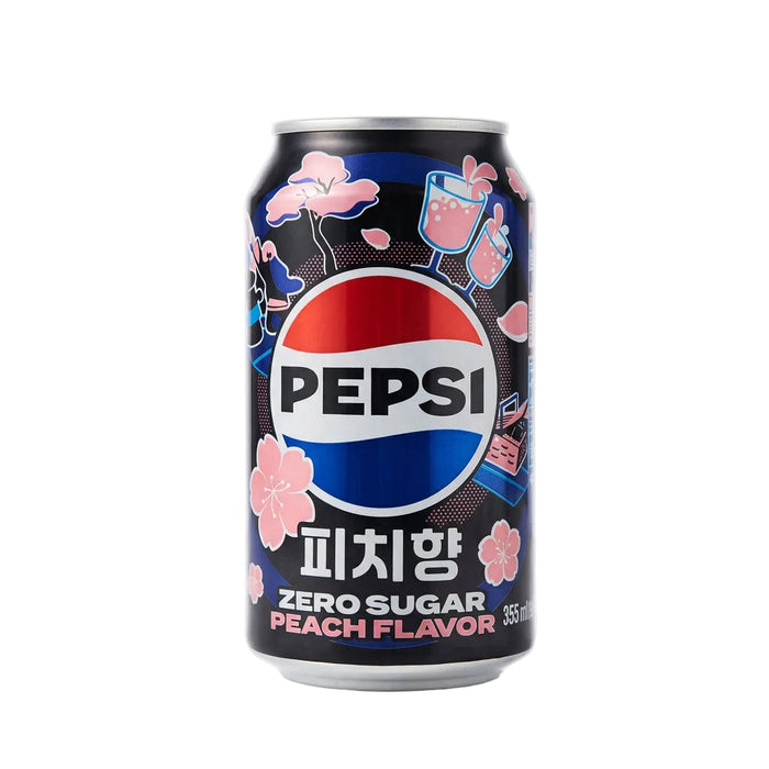 Pepsi Zero Sugar Peach Flavor 355ml – Korea