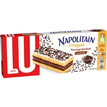 Gefüllte Napolitain-Kuchen LU Schokolade - 180g 🍫🍰