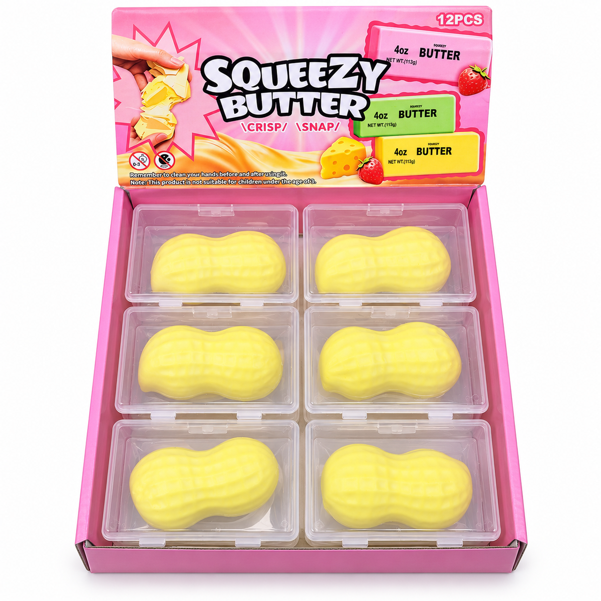 Crispy Peanut Squishy – Knisterspass in Erdnussform 🥜💛