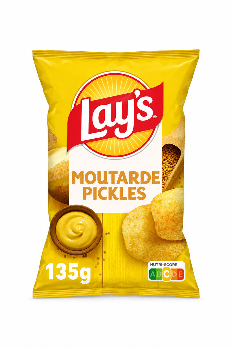 Lay's Moutarde Pickles Chips – 135g 🥔