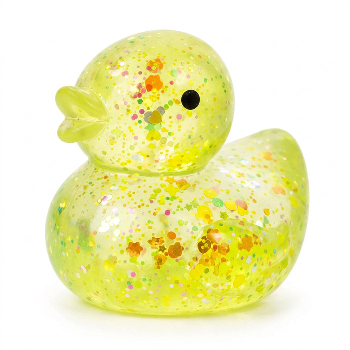 Glitter Duck Squishy / Glitzer-Ente GELB
