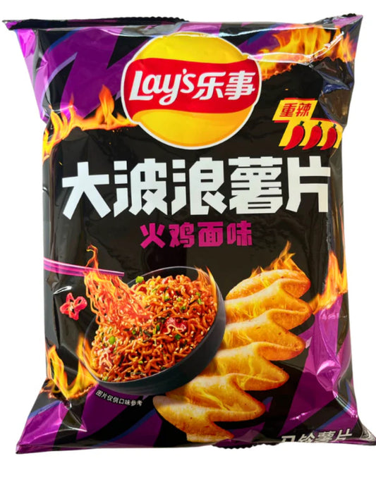 Lay's Maxx Ridged - Koreanisch würziger Hühnernudeln-Geschmack 70g