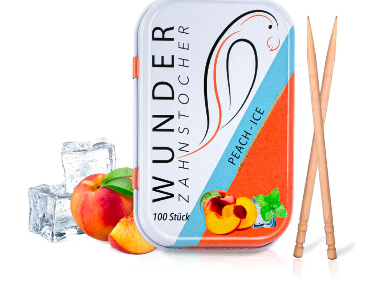 Wunder Zahnstocher Peach Ice - 100 Stück