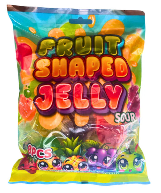 Fruit Shaped Jelly Sour 8pcs 280g