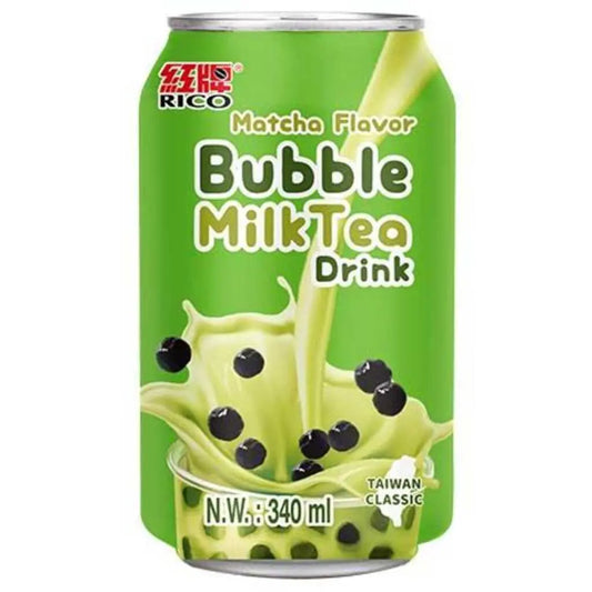 Rico Bubble Milk Tea Drink Matcha 340ml