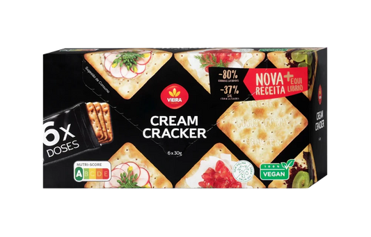 Cream Cracker Vieira de Castro 180g (VEGAN) (PALM OIL FREE)
