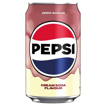 Pepsi Zero Sugar – Cream Soda (330ml)