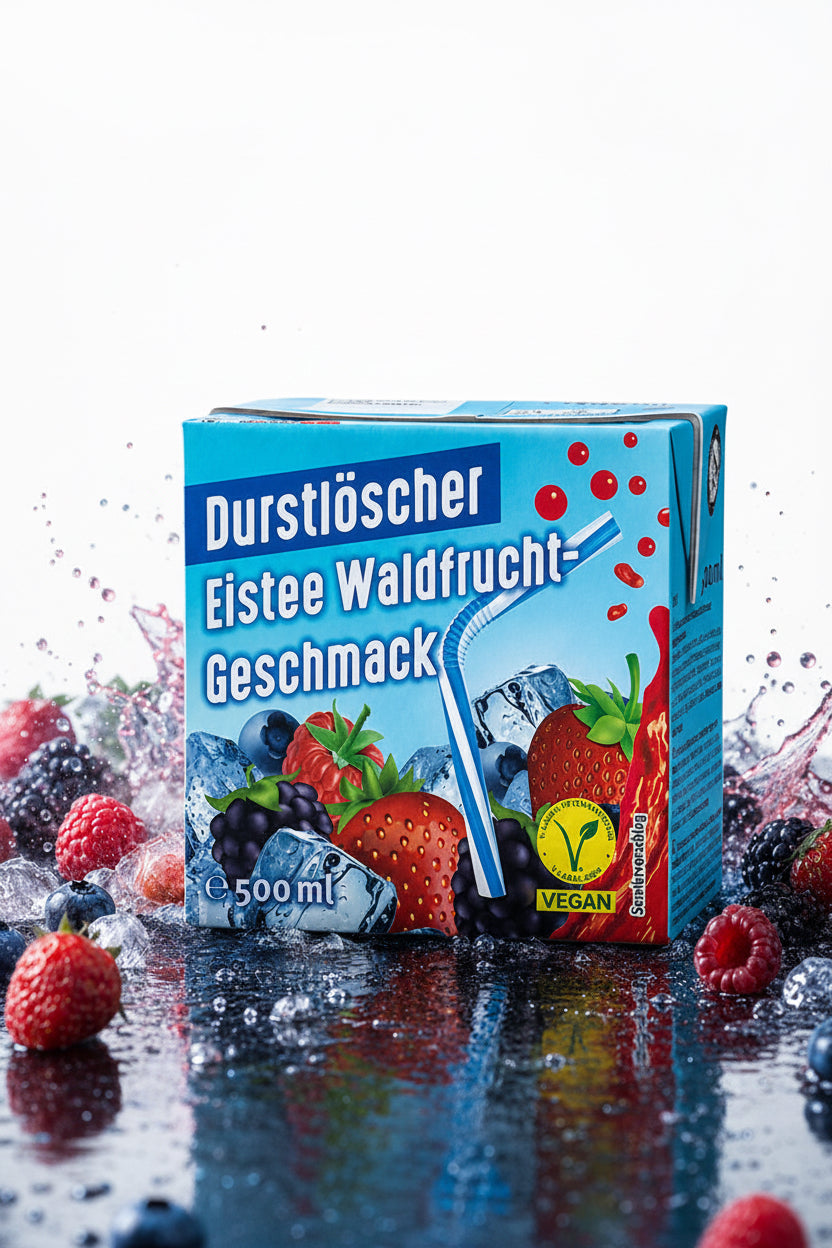 Durstlöscher Eistee Waldfrucht – 500ml 🫐🍓 VEGAN