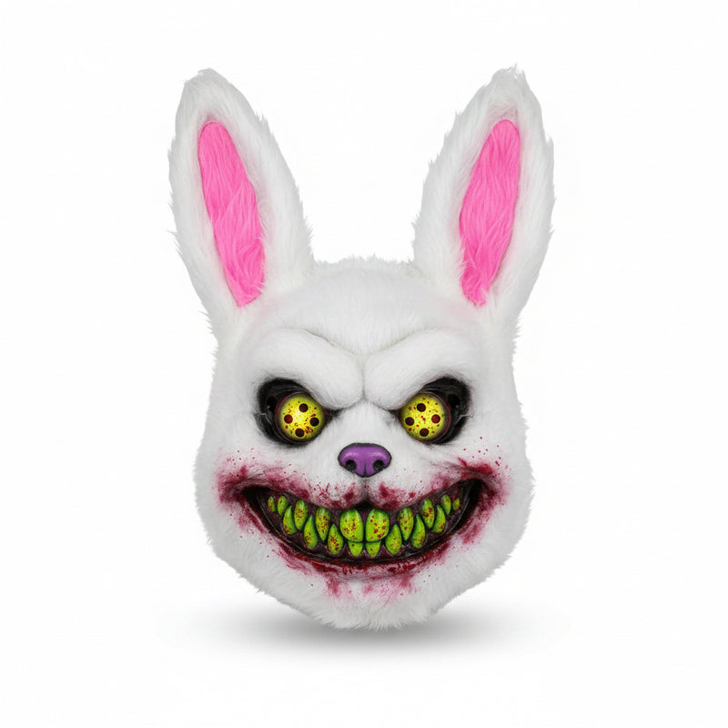 Halloween Hasen Maske mit Fell