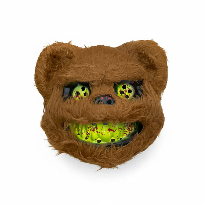 Halloween Teddy Maske mit Fell
