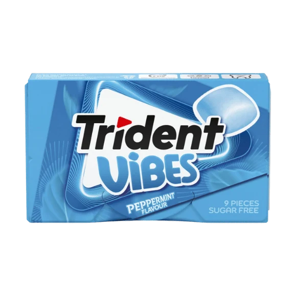 Trident Vibes Pfefferminz – zuckerfreier Kaugummi 🌿🫧