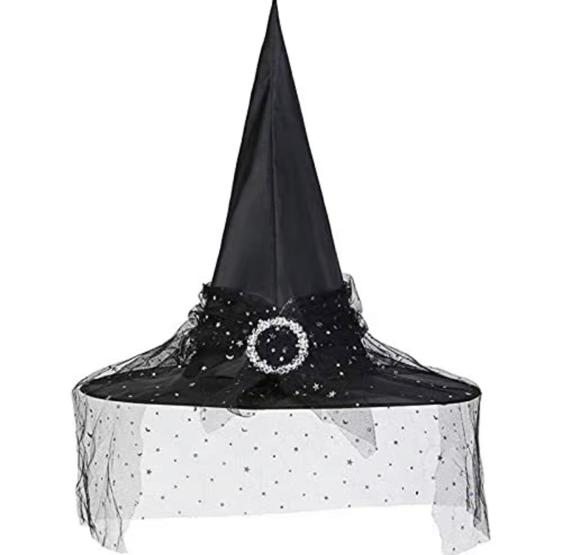 Halloween Hexenhut Schwarz