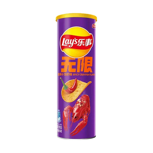Lay's Stax Potato Chips – Spicy Crayfish Flavor (90g) 🦞🌶️🥔