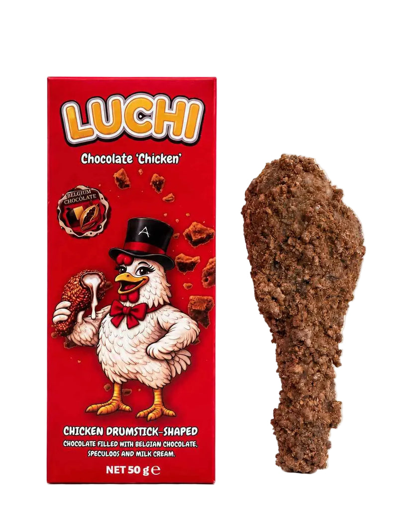 Luchi Milk Cream Filled Chicken Chocolate 50g