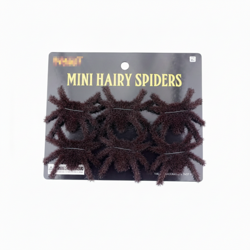 Halloween mini Spinne 6 stück