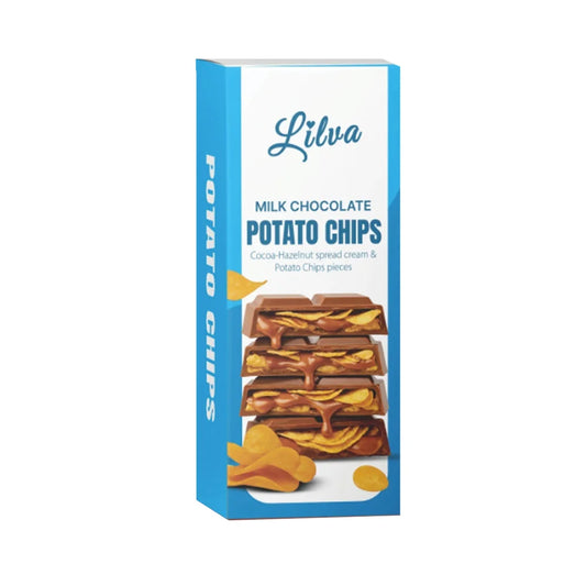 Lilva Potato Chips – Milk Chocolate Cocoa Hazelnut Flavor (90g) 🍫🌰🥔