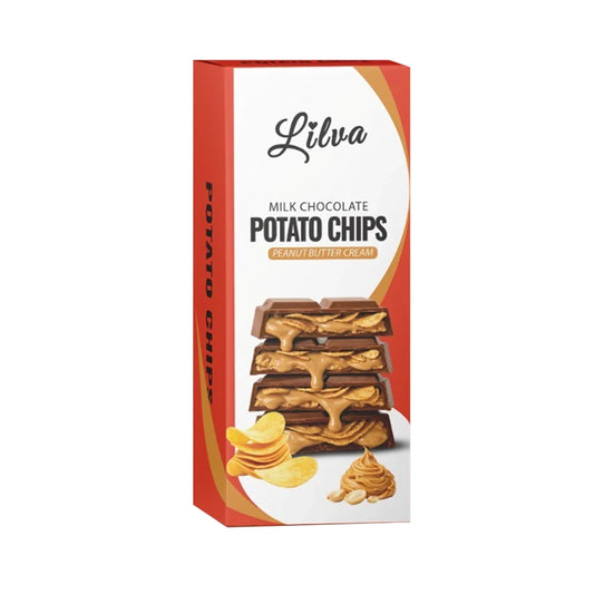 Lilva Potato Chips – Milk Chocolate Peanut Butter Cream Flavor (90g) 🥜🍫🥔