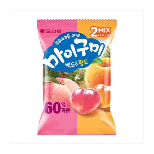 ORION White Peach &amp; Yellow Peach Jelly (97g) – Korea 🍑✨