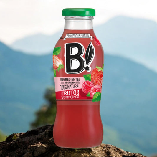 B! Sabor Frutos Vermelhos (Rote Früchte) Garrafa de 330ml