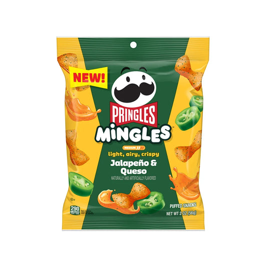 Pringles Mingles Jalapeño &amp; Queso Flavor (56g) – USA 🌶️🧀🥨
