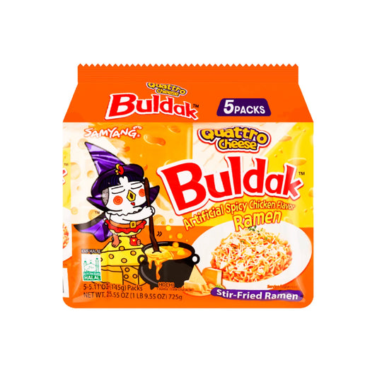 Samyang Hot Chicken Dried Ramen – Quattro Cheese (145g) – Korea 🧀🔥🍜