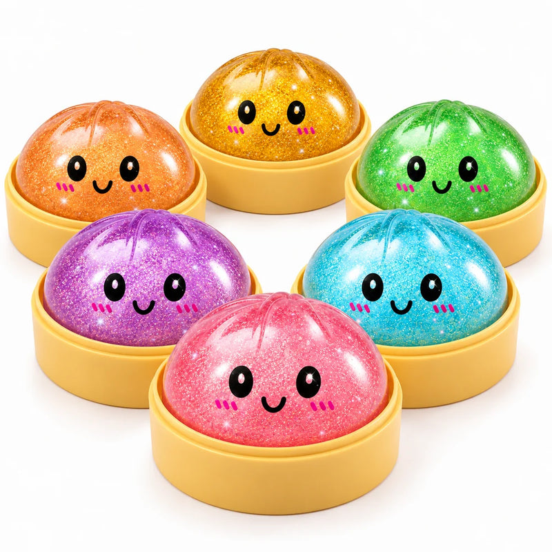 Dumpling Glitzer Squishy – In 6 Farben (zufall)