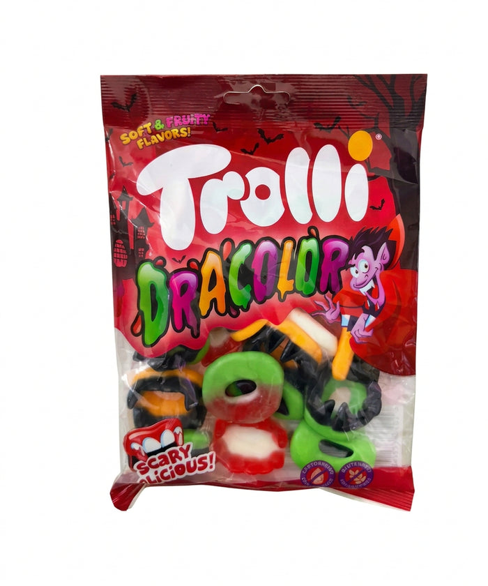Trolli Dracolor – Bunte Halloween-Fruchtgummi-Gebisse