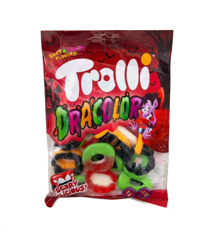 Trolli Dracolor – Bunte Halloween-Fruchtgummi-Gebisse