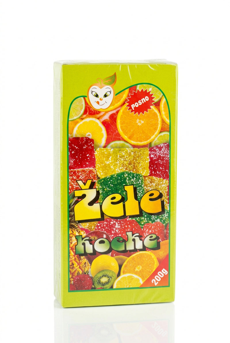Fruchtige Geleewürfel – 200 g 🍬