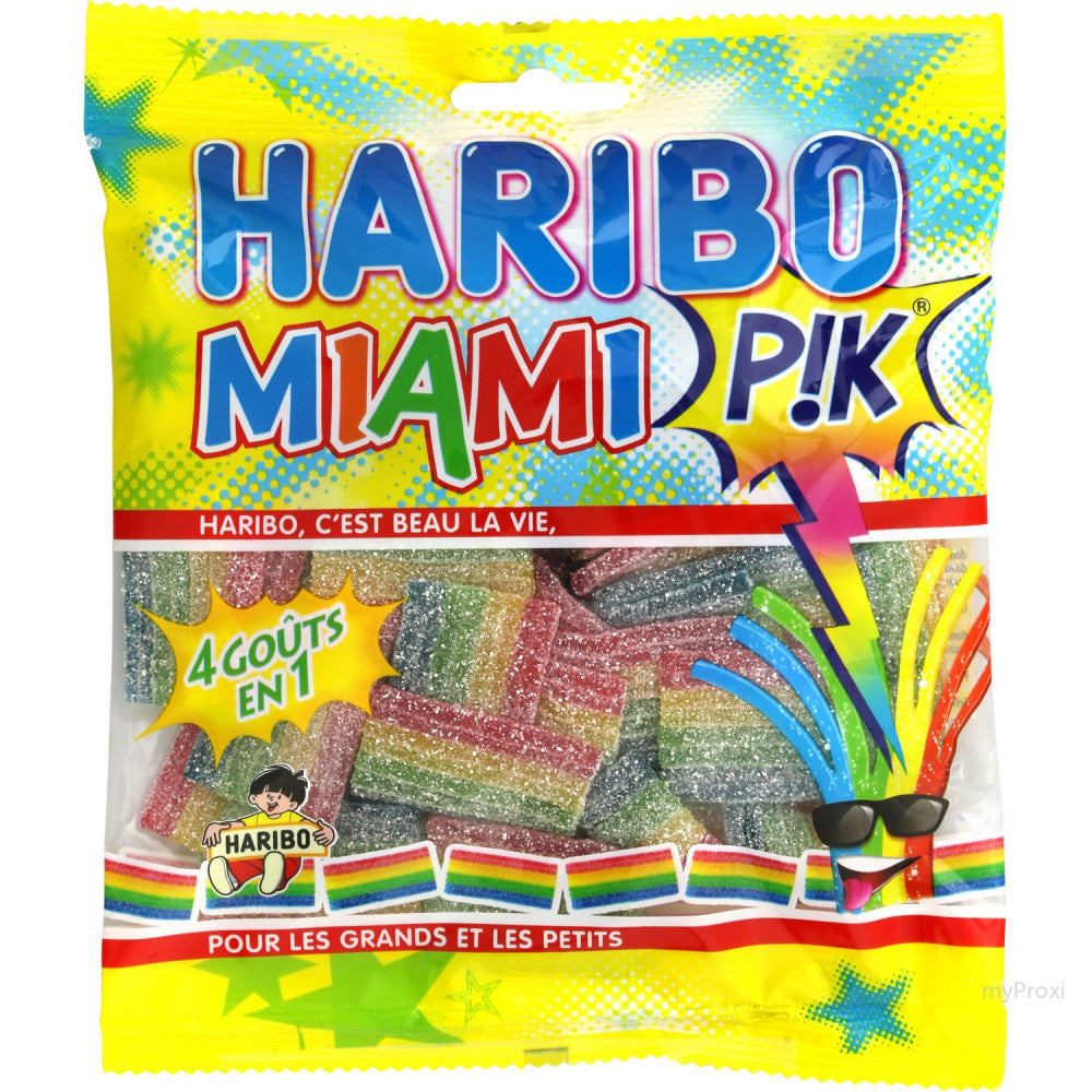 HARIBO Miami Pik – Saure Fruchtgummis – 200g 🌈🍓