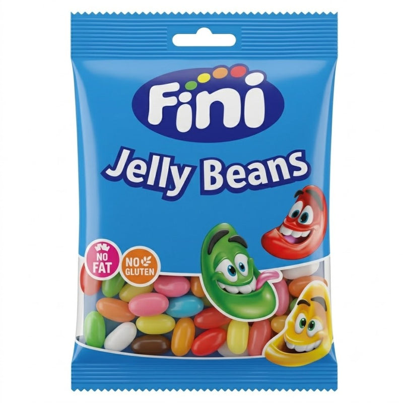 Fini Jelly Beans 85 g – Bunte Fruchtbonbons mit knuspriger Hülle