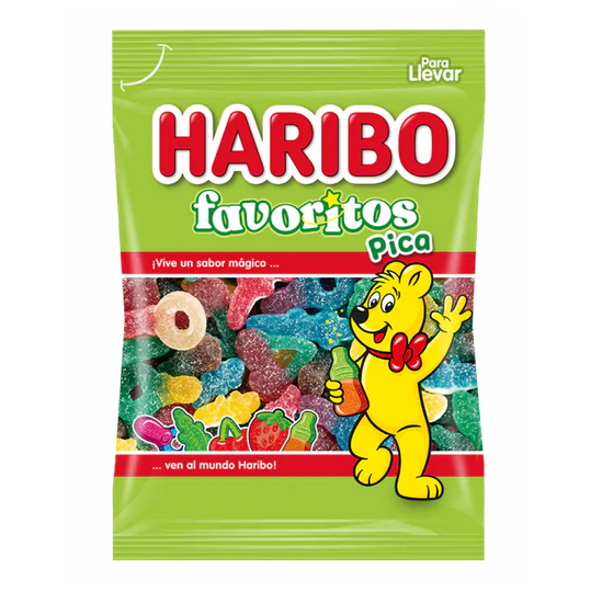 HARIBO Favoritos Pica 90 g – Saure Fruchtgummi-Mischung
