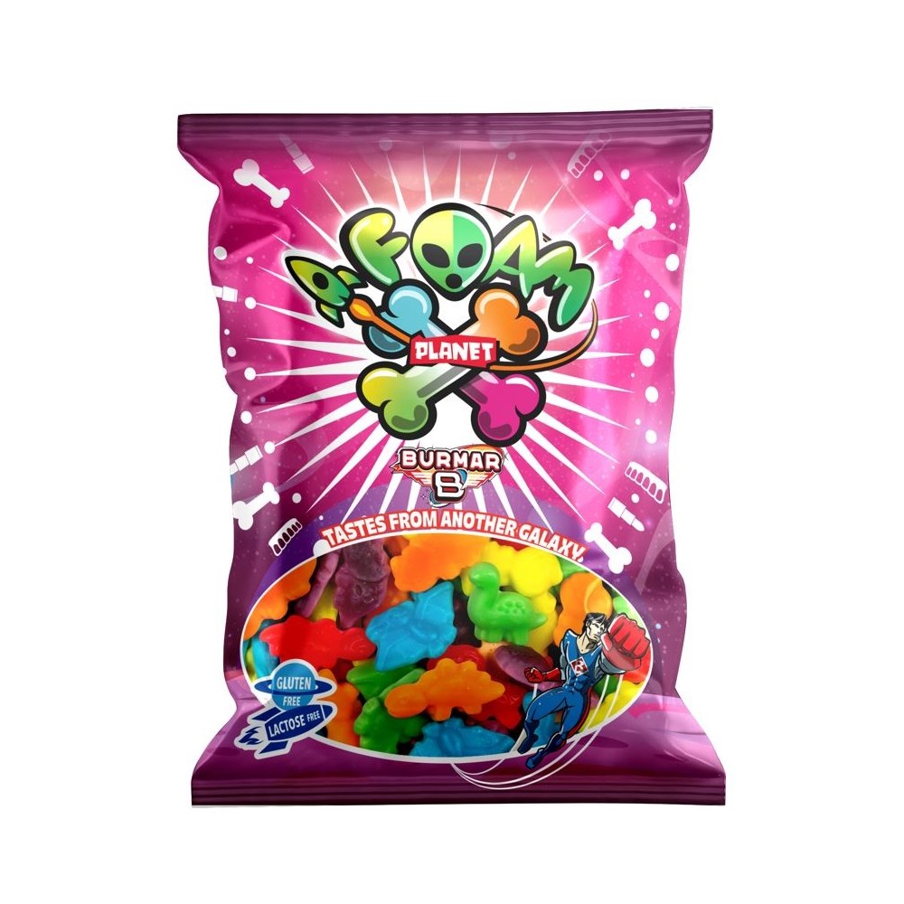 Burmar Dino Mix Foam – 80g 🦖🍬