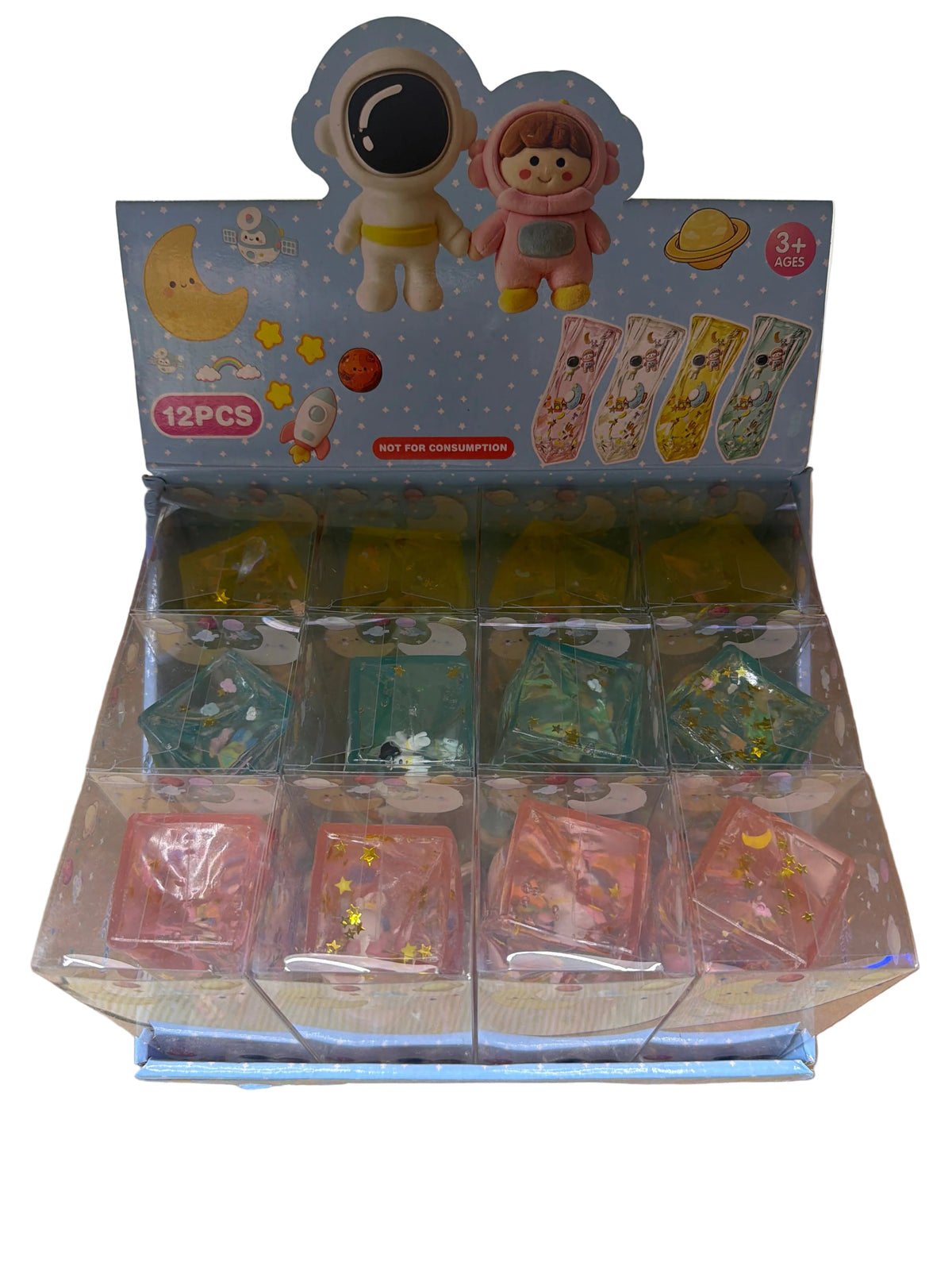 Space Squishy – Durchsichtiger Knetspass 🚀✨